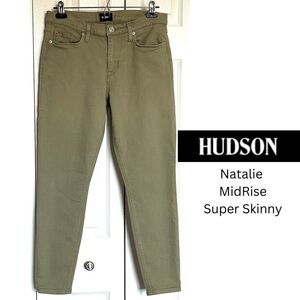 Hudson “Natalie” Midrise Super Skinny in Sage Green Size 29
